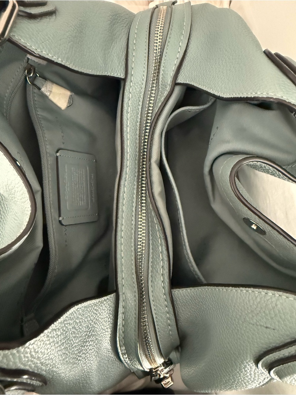 Coach Edie 31 Pebbled Leather Shoulder Bag - Picture 6 of 12